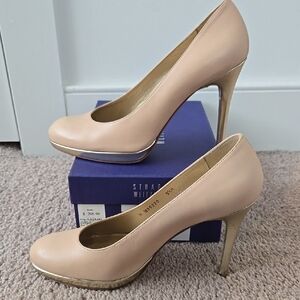 Stuart Weitzman Women's Nude Pumps, Size 9.5